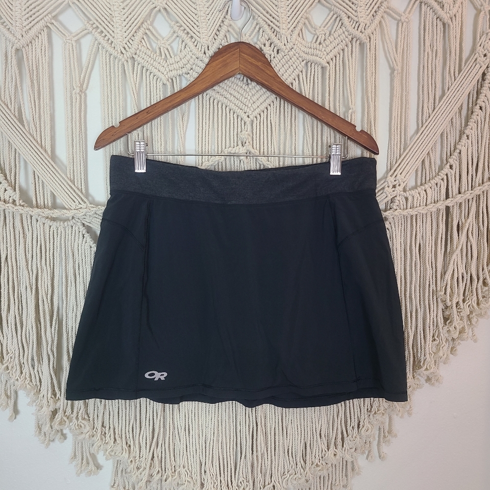 Outdoor Research Black Gray Athletic Recreational Skort Size L